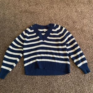Knit striped sweater